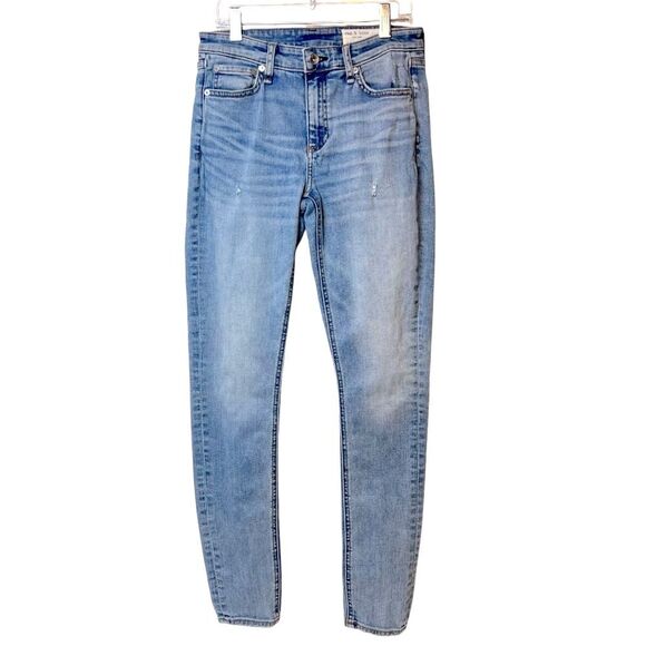 RAG & BONE CATE MID RISE SKINNY Light Wash Size 27 - Picture 1 of 10